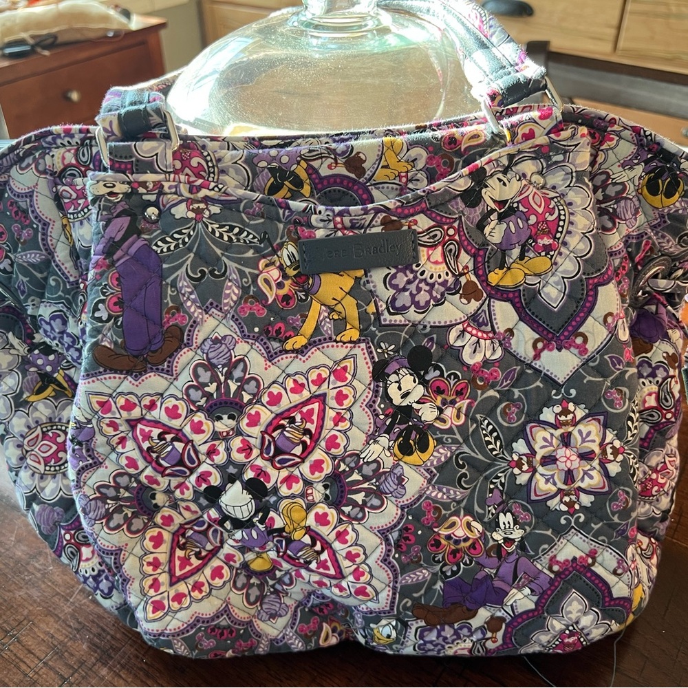 Vera Bradley Disney Glenna Multicolor Patterned Shoulder Bag